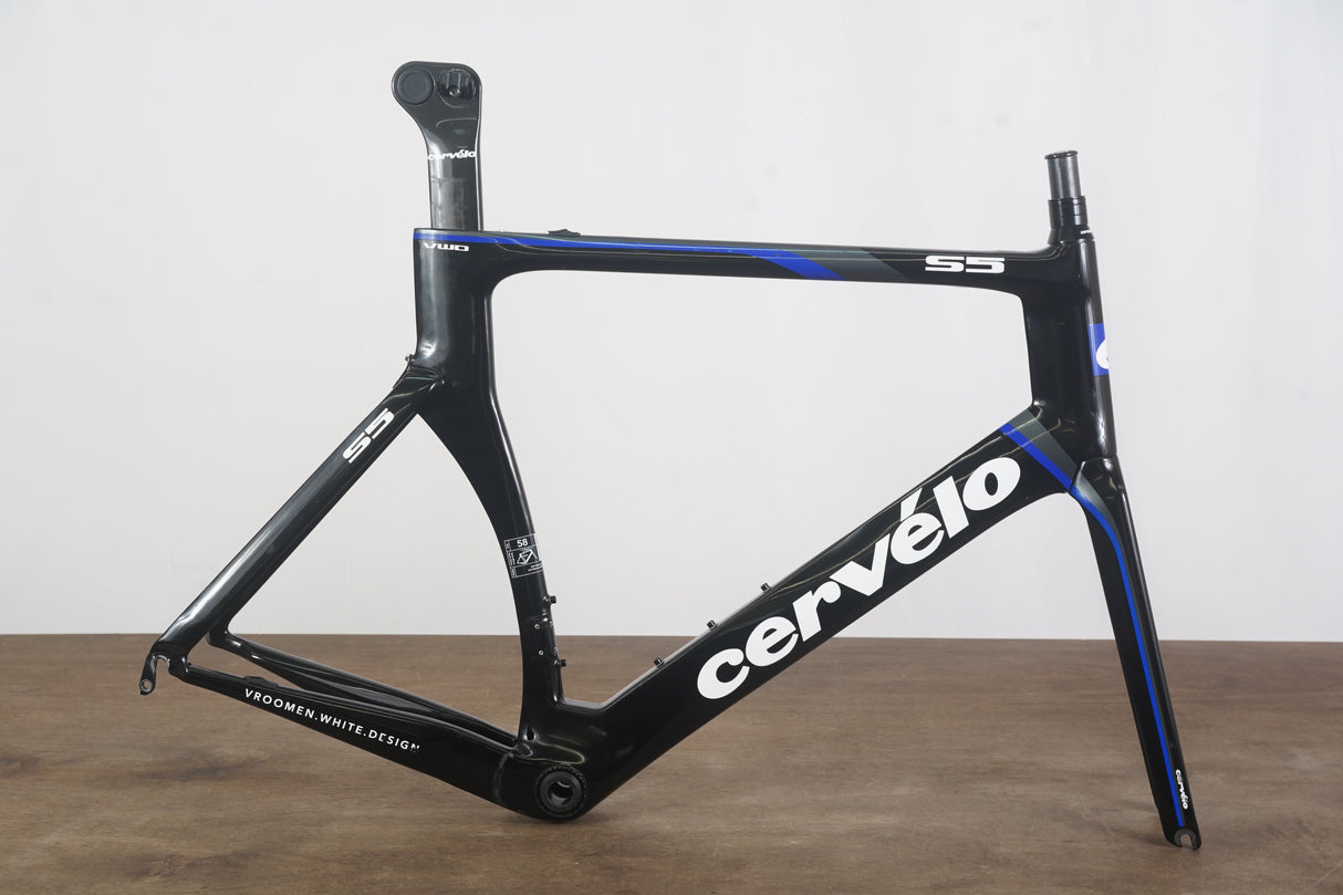 58cm Cervelo S5 Carbon Aero Rim Brake Road Frameset