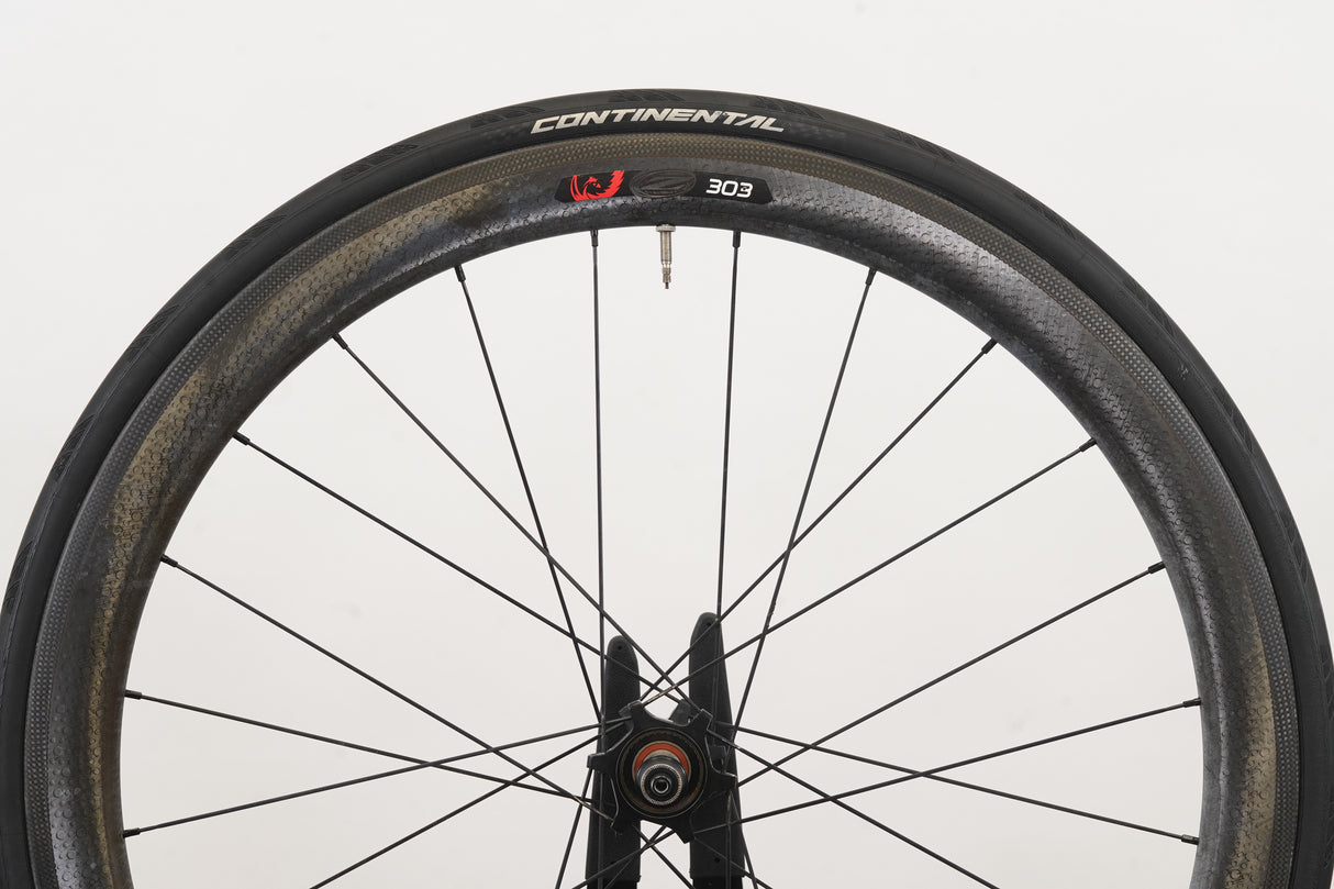 REAR Zipp 303 Firecrest 77/177 Carbon Clincher Rim Brake Wheel *No Freehub*