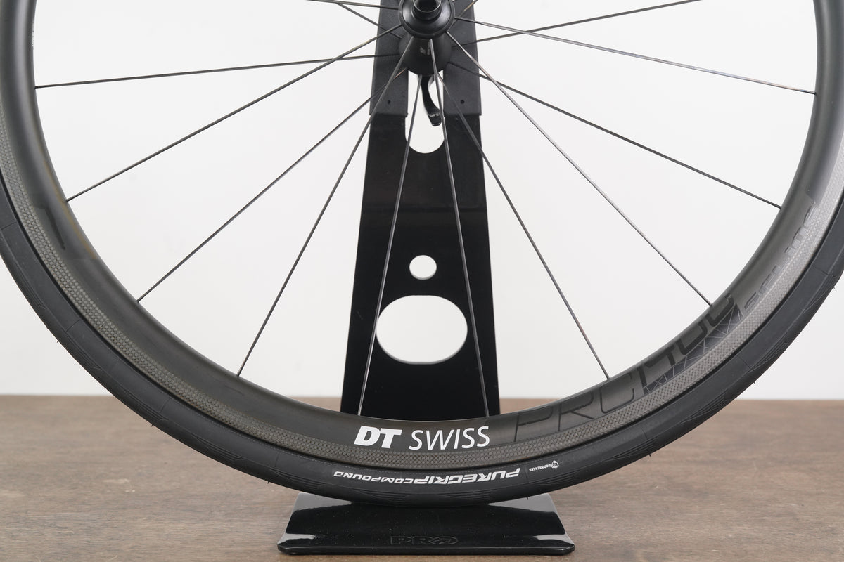 DT Swiss PRC 1400 Carbon Tubeless Clincher Rim Brake Wheelset SRAM XDR 12 Speed