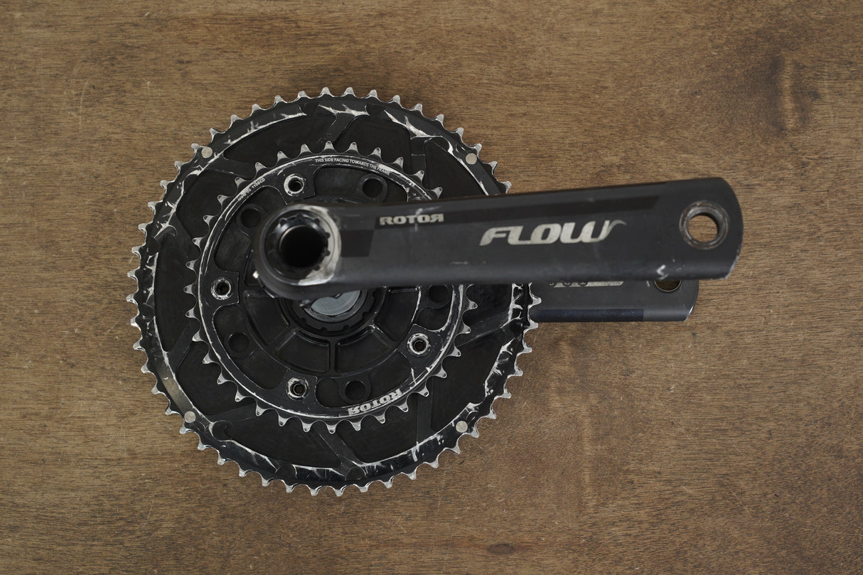 172.5mm 52/36T BB30 Rotor Flow NoQ Rings 11 Speed Aero Crankset