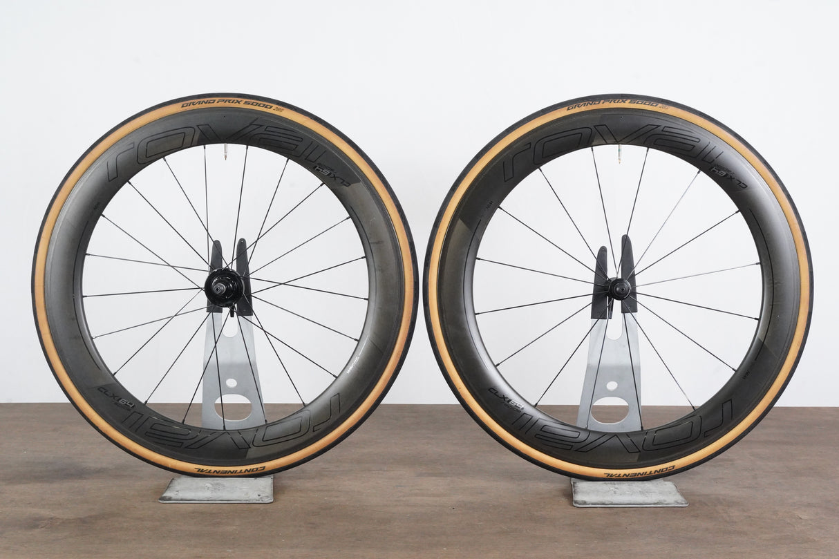 Roval CLX 64 Carbon Tubeless Clincher Rim Brake Wheelset SRAM XDR 12 Speed