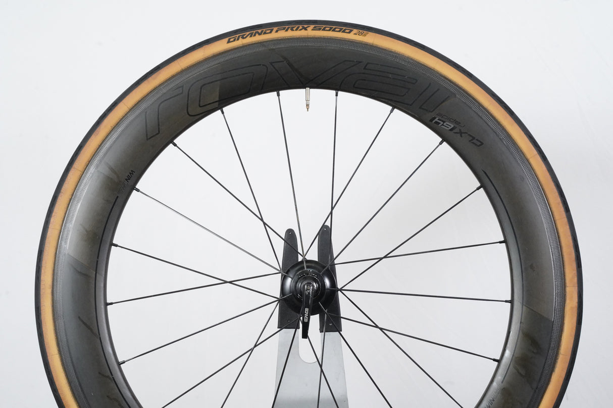 Roval CLX 64 Carbon Tubeless Clincher Rim Brake Wheelset SRAM XDR 12 Speed