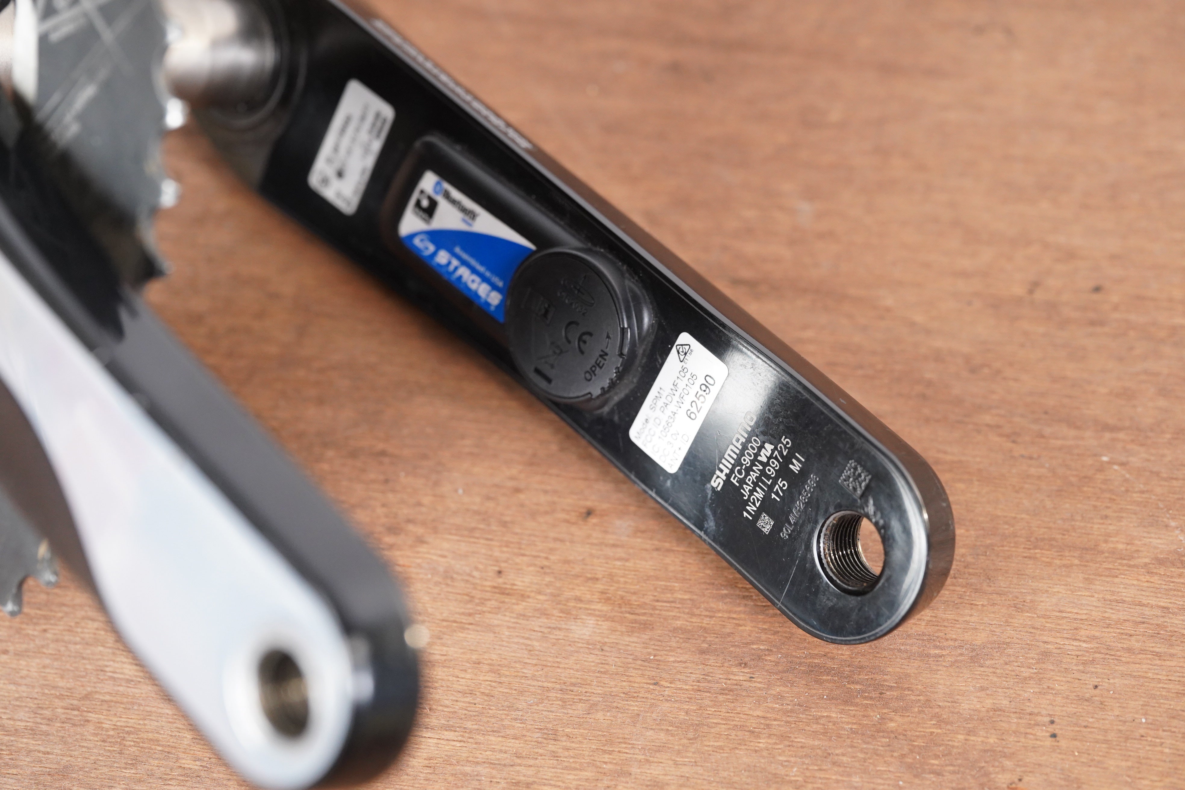52/38T 175mm Shimano FC-9000 Stages 11 Speed Power Meter