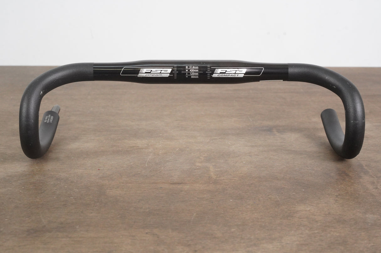 42cm FSA Omega Alloy Compact Road Handlebar 31.8mm