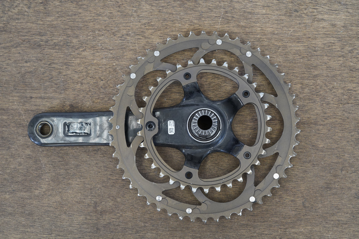 172.5mm 50/34T Campagnolo Super Record Titanium 11 Speed Carbon Crankset