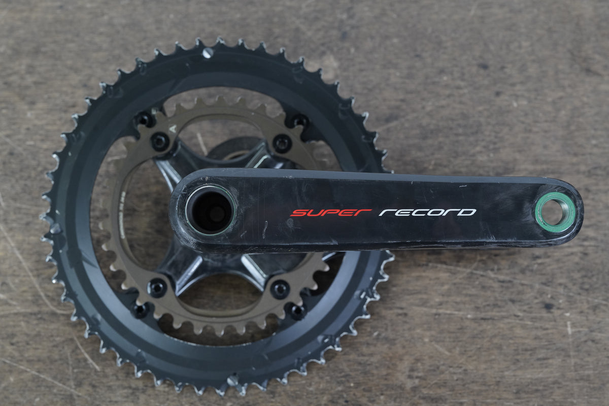172.5mm 52/36T Campagnolo Super Record 12 Speed Carbon Crankset 634g