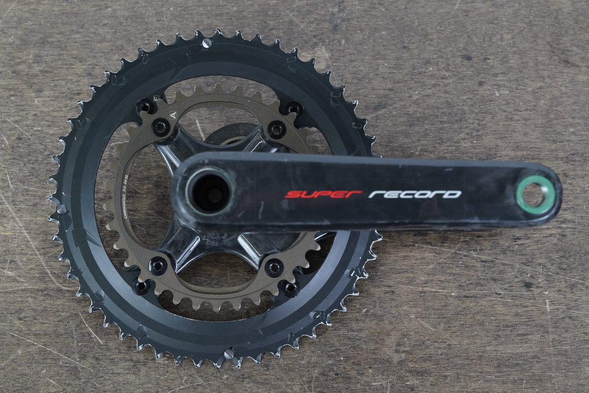 172.5mm 52/36T Campagnolo Super Record 12 Speed Carbon Crankset 634g