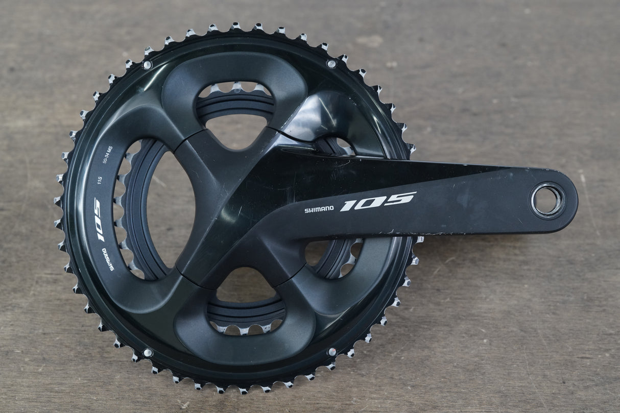 165mm 50/34T Shimano 105 FC-R7000 FC-R8000 Pioneer Power Meter Crankset 729g
