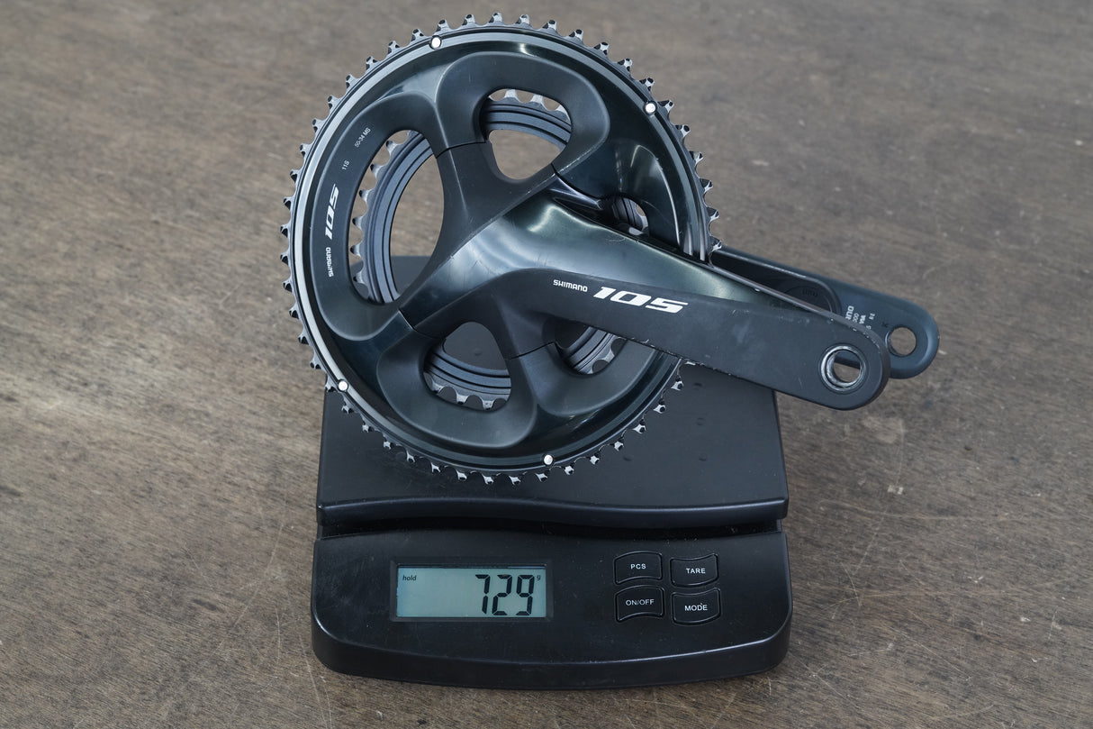 165mm 50/34T Shimano 105 FC-R7000 FC-R8000 Pioneer Power Meter Crankset 729g