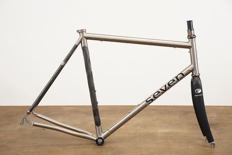 58cm Seven Odonata Titanium Carbon Rim Brake Road Frameset