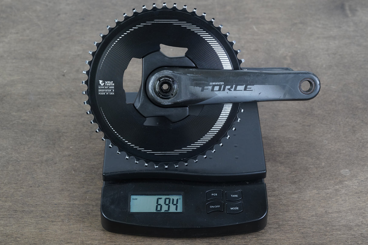 172.5mm 50T DUB SRAM Force AXS D1 1x 12 Speed Road Crankset 694g