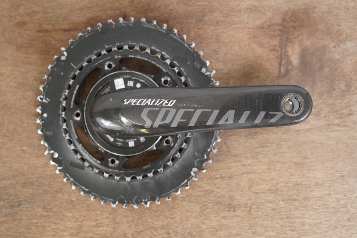 172.5mm 52/36T BB30 Specialized Carbon Quarq DZero Power Meter Crankset