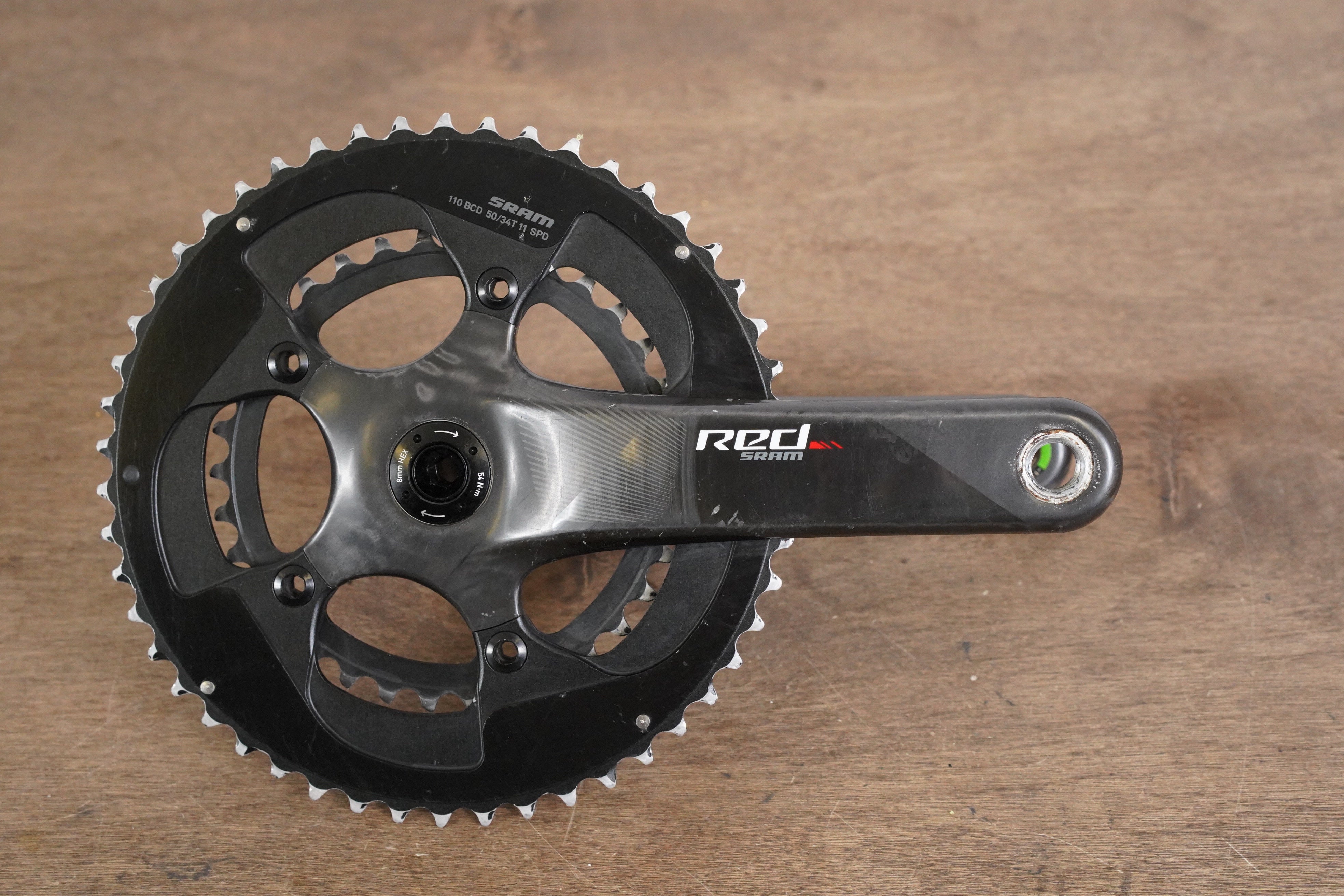 172.5mm 50/34T BB30 SRAM Red 22 11 Speed Carbon Road Crankset – Elevate  Cycling