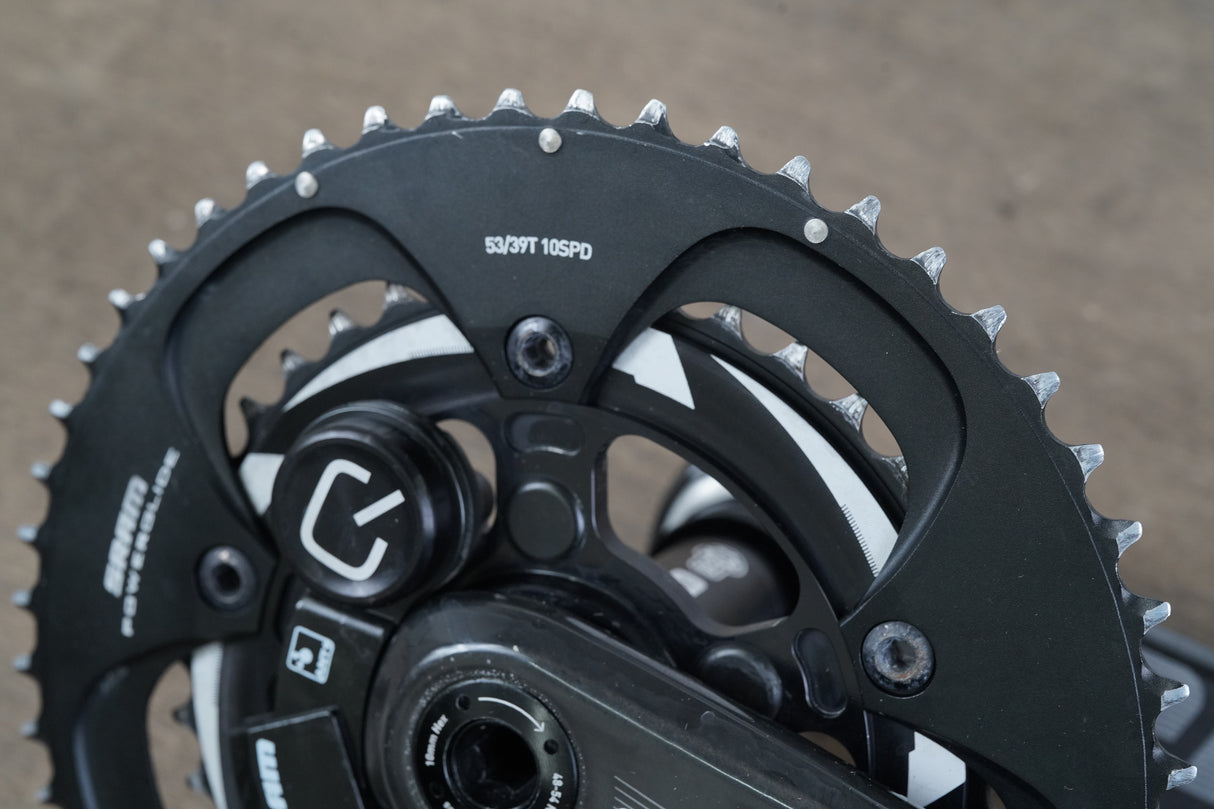 172.5mm 53/39T BB30 SRAM S900 Quarq Carbon Power Meter Road Crankset 773g