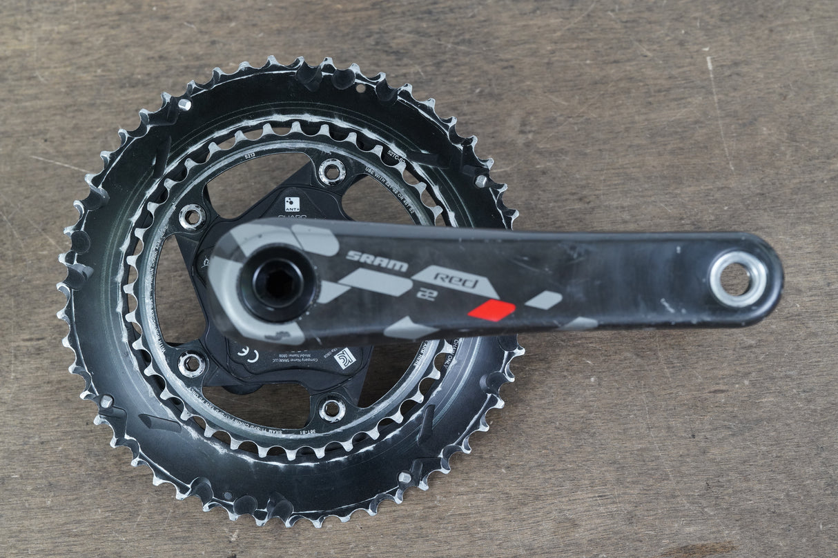 172.5mm 52/36T BB30 SRAM Red 22 Quarq Power Meter Crankset 738g