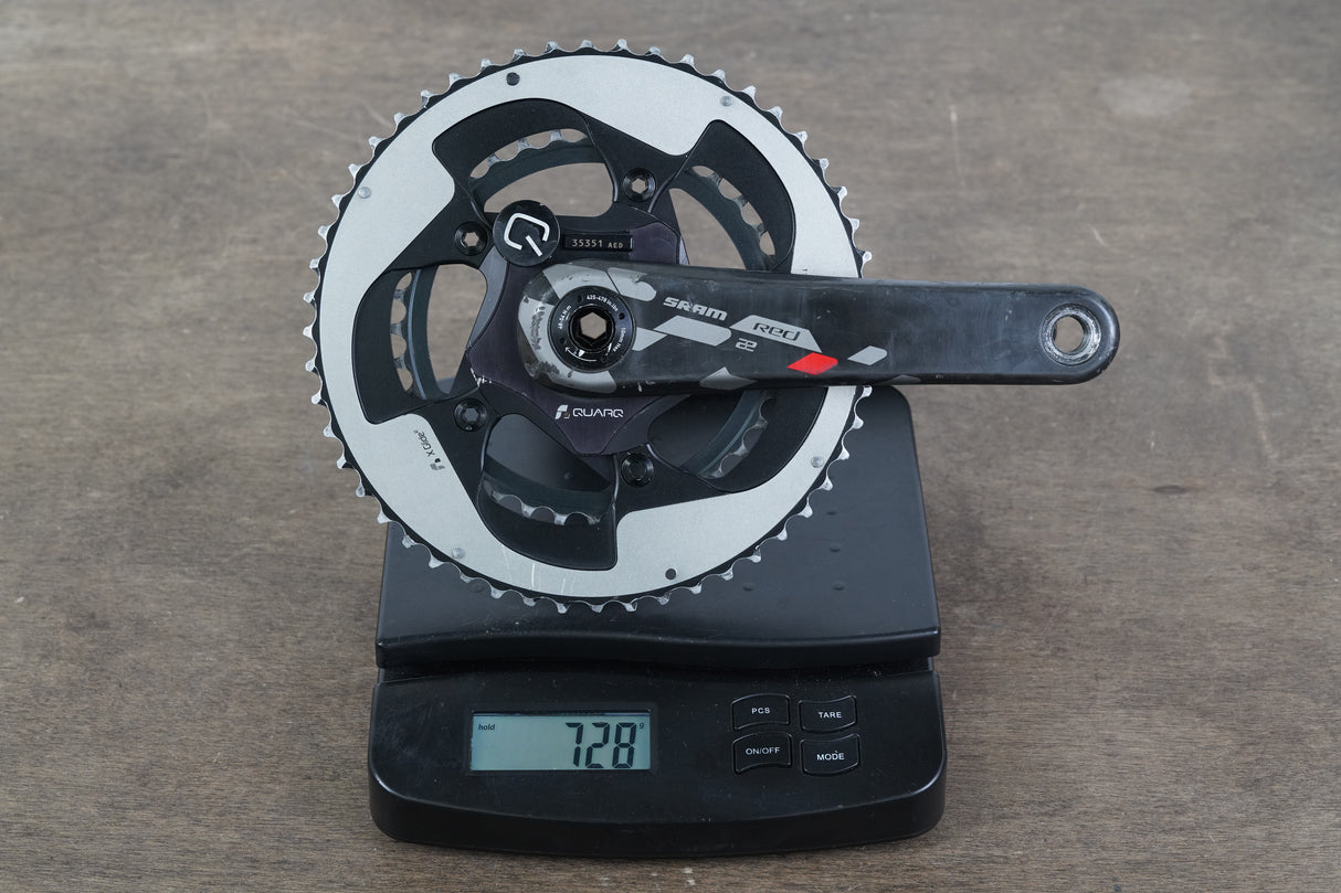 172.5mm 52/36T BB30 SRAM Red 22 Quarq Power Meter Crankset 738g