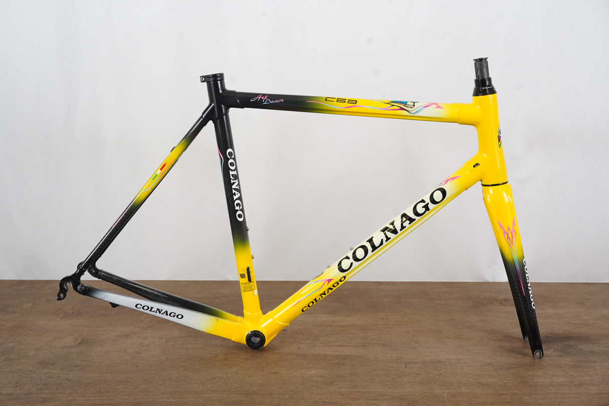 56s Colnago C59 Art Decor Carbon Rim Brake Road Frameset