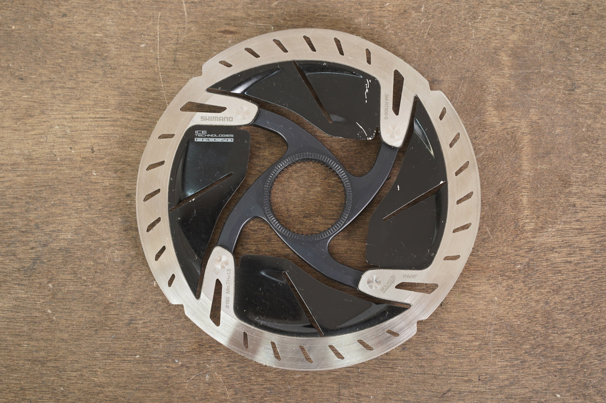 (2) 160mm/140mm Shimano Dura-Ace SM-RT900 Center Lock Disc Brake Rotors