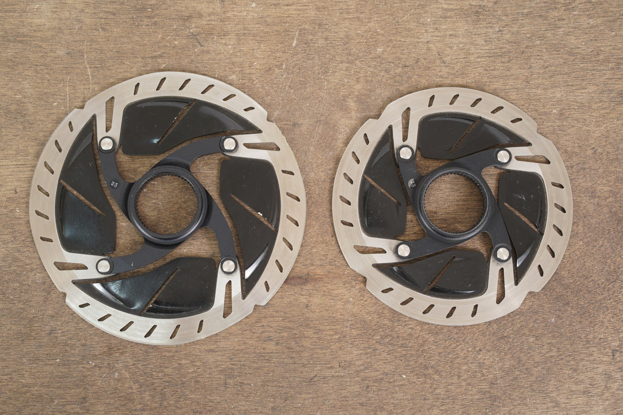 (2) 160mm/140mm Shimano Dura-Ace SM-RT900 Center Lock Disc Brake Rotors
