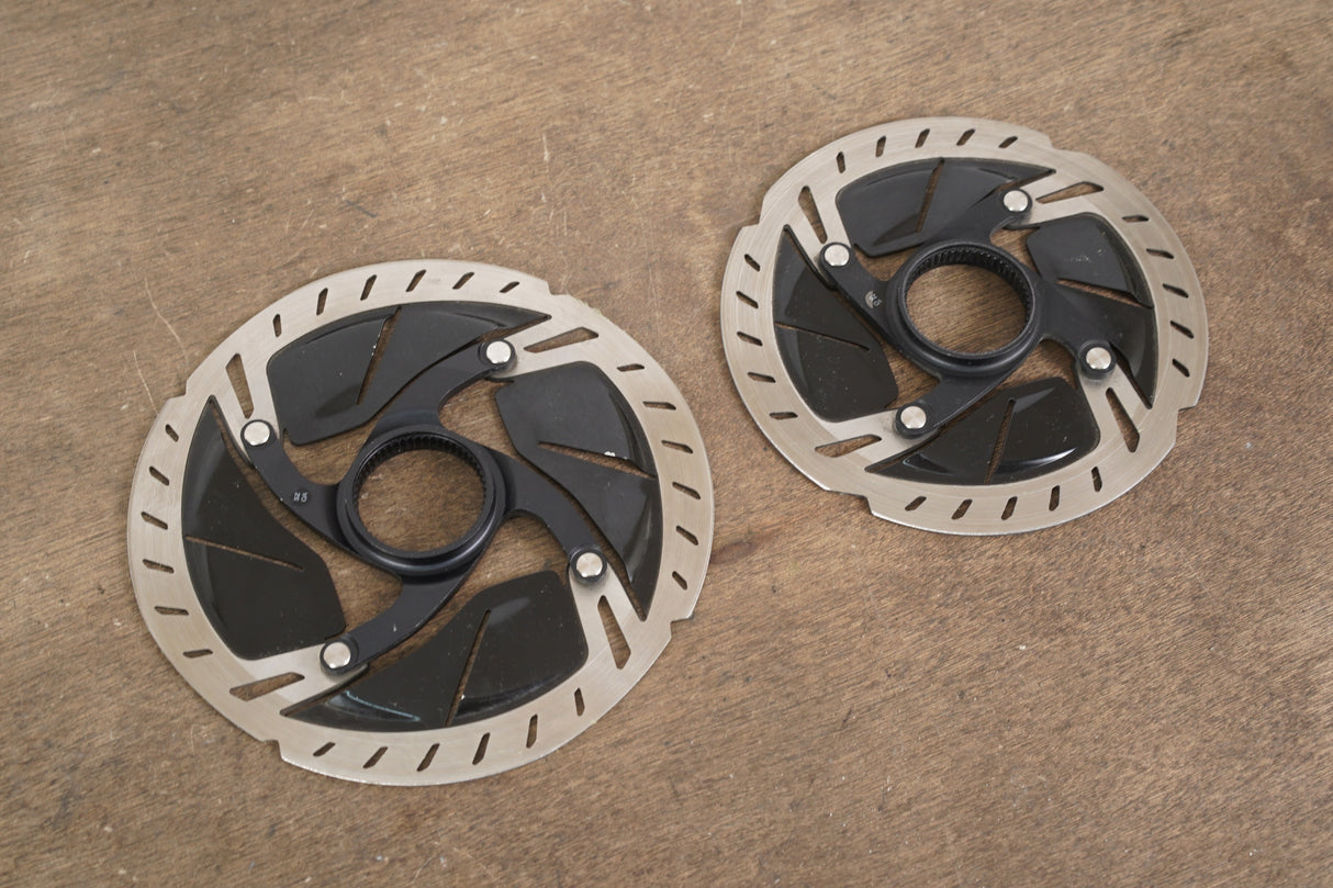 (2) 160mm/140mm Shimano Dura-Ace SM-RT900 Center Lock Disc Brake Rotors