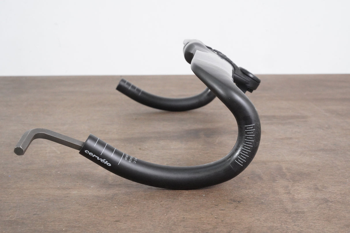 42cm Cervelo Carbon Aero Compact Road Handlebar 31.8mm + Barfly Mount