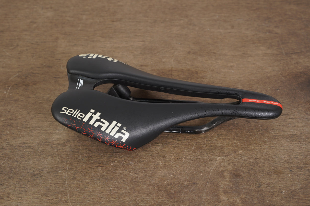 130mm Selle Italia SLR Boost Pro Team Kit Carbonio Superflow Carbon Rail Saddle 158g