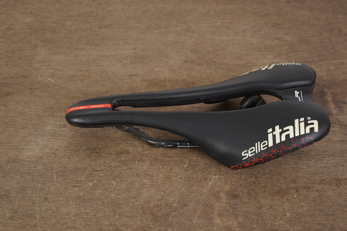 130mm Selle Italia SLR Boost Pro Team Kit Carbonio Superflow Carbon Rail Saddle 158g