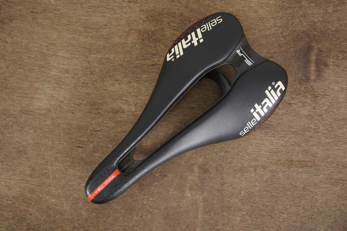 130mm Selle Italia SLR Boost Pro Team Kit Carbonio Superflow Carbon Rail Saddle 158g
