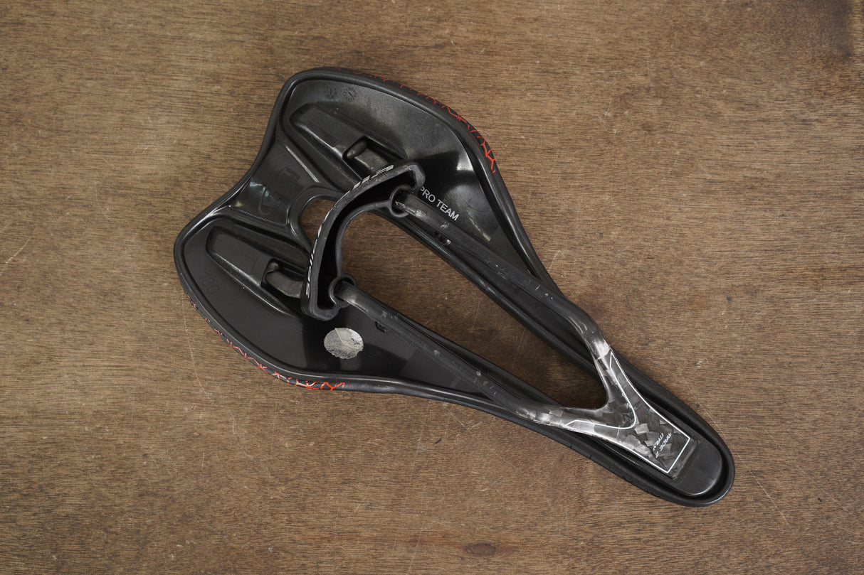 130mm Selle Italia SLR Boost Pro Team Kit Carbonio Superflow Carbon Rail Saddle 158g