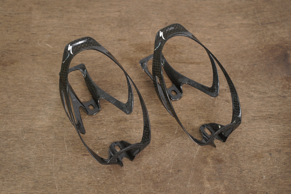 (2) Specialized S-WORKS Rib Cage II Carbon Water Bottle Cages 35g