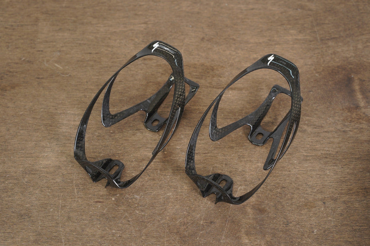 (2) Specialized S-WORKS Rib Cage II Carbon Water Bottle Cages 35g