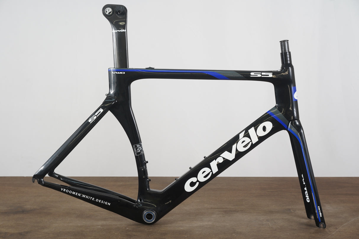 56cm Cervelo S5 Carbon Aero Rim Brake Road Frameset