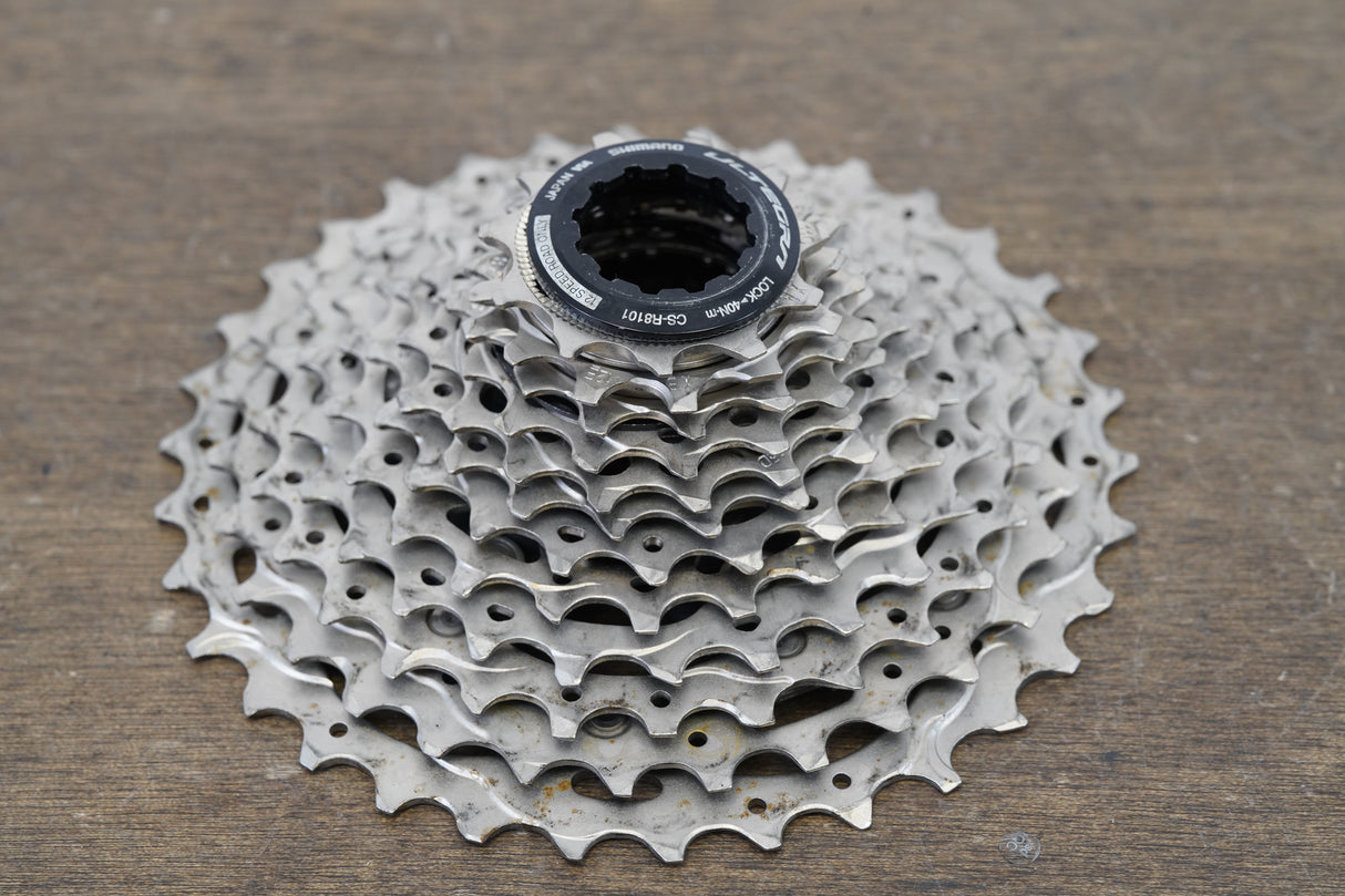 11-34T Shimano Ultegra CS-R8101 12 Speed Cassette 338g 8101 R8100