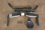 40cm 3T Aura Pro Carbon TT Triathlon Aero Base Bar + Extensions 31.8mm