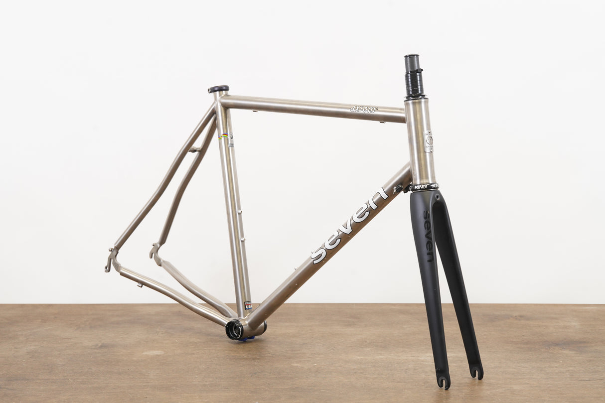 56cm Seven Axiom S Titanium Rim Brake Road Frameset