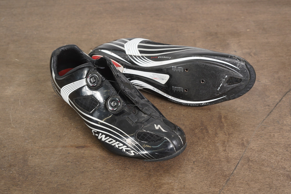 Size 46 (EU) 12.5 (UK) 13 (US) Specialized S-WORKS Carbon Clipless Road Shoes