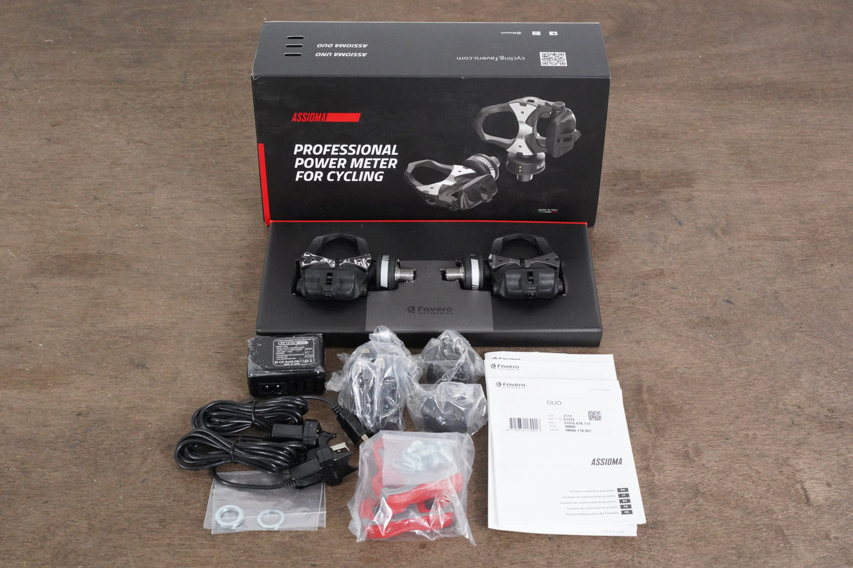 NEW Favero Assioma Duo Dual Power Meter Road Pedals + Charger