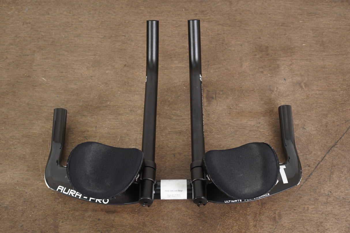 40cm 3T Aura Pro Carbon TT Triathlon Aero Base Bar Handlebar + Extensions 31.8mm
