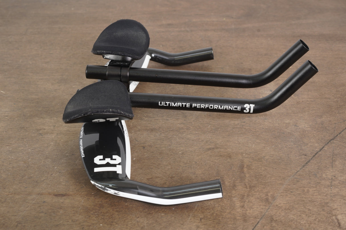 40cm 3T Aura Pro Carbon TT Triathlon Aero Base Bar Handlebar + Extensions 31.8mm