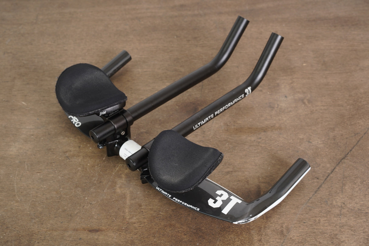 40cm 3T Aura Pro Carbon TT Triathlon Aero Base Bar Handlebar + Extensions 31.8mm