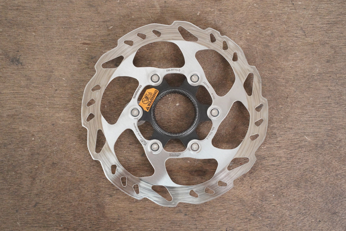 (2) 160mm Shimano SLX SM-RT70 Center Lock Disc Brake Rotors