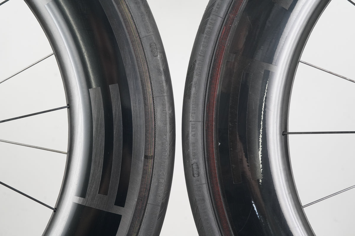 HED Jet RC9 Black Carbon Tubeless Clincher Rim Brake Wheelset 11 Speed