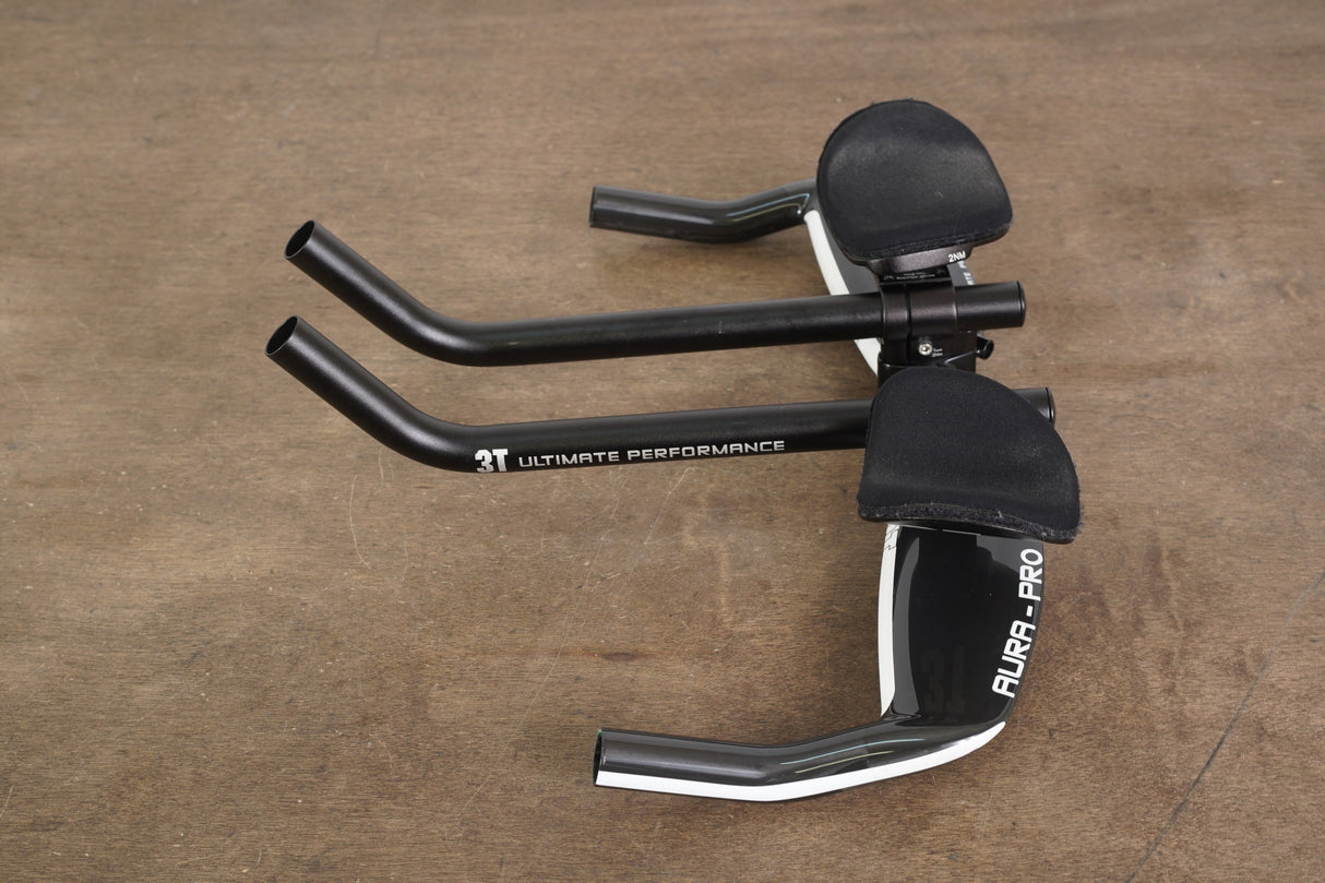 40cm 3T Aura Pro Carbon TT Triathlon Aero Base Bar Handlebar + Extensions 31.8mm