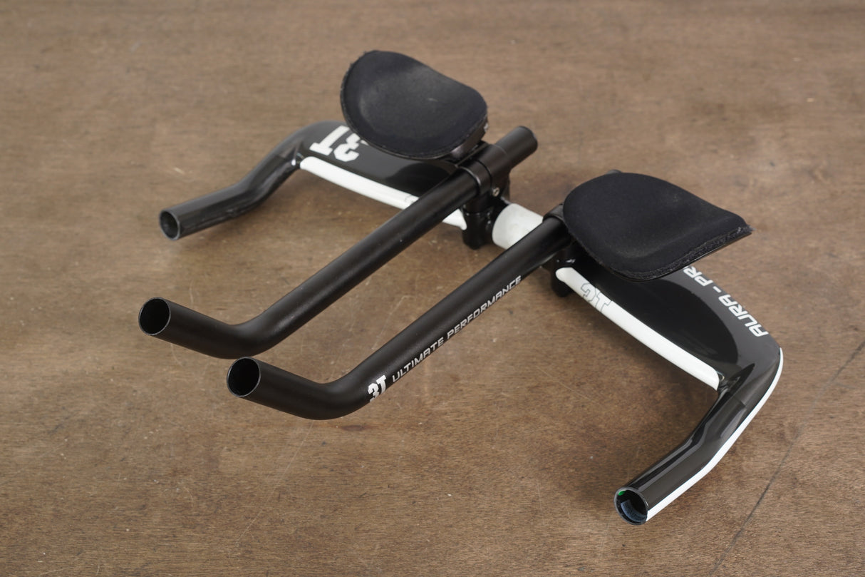40cm 3T Aura Pro Carbon TT Triathlon Aero Base Bar Handlebar + Extensions 31.8mm
