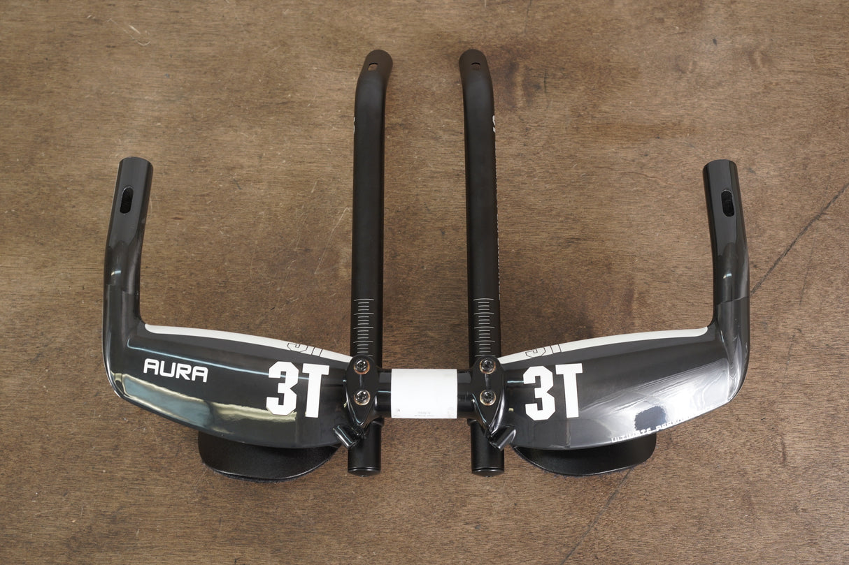 40cm 3T Aura Pro Carbon TT Triathlon Aero Base Bar Handlebar + Extensions 31.8mm