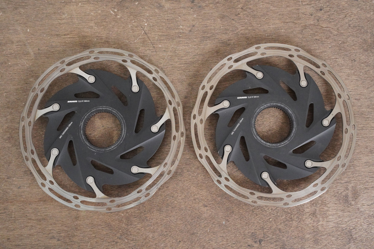 (2) 160mm SRAM CenterLine CLX Center Lock Disc Brake Rotors