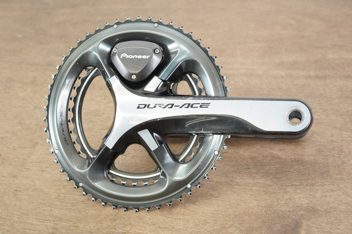 172.5mm 53/39T Shimano Dura Ace FC-9000 Pioneer Dual Power Meter Crankset