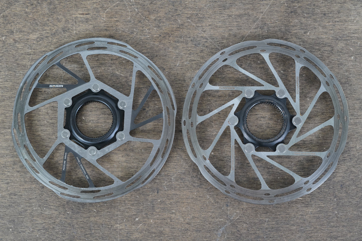 (2) 160mm SRAM PaceLine CenterLine Center Lock Disc Brake Rotors 306g