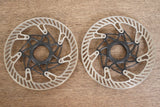 (2) 160mm Campagnolo H11 AFSA Center Lock Disc Brake Road Rotors