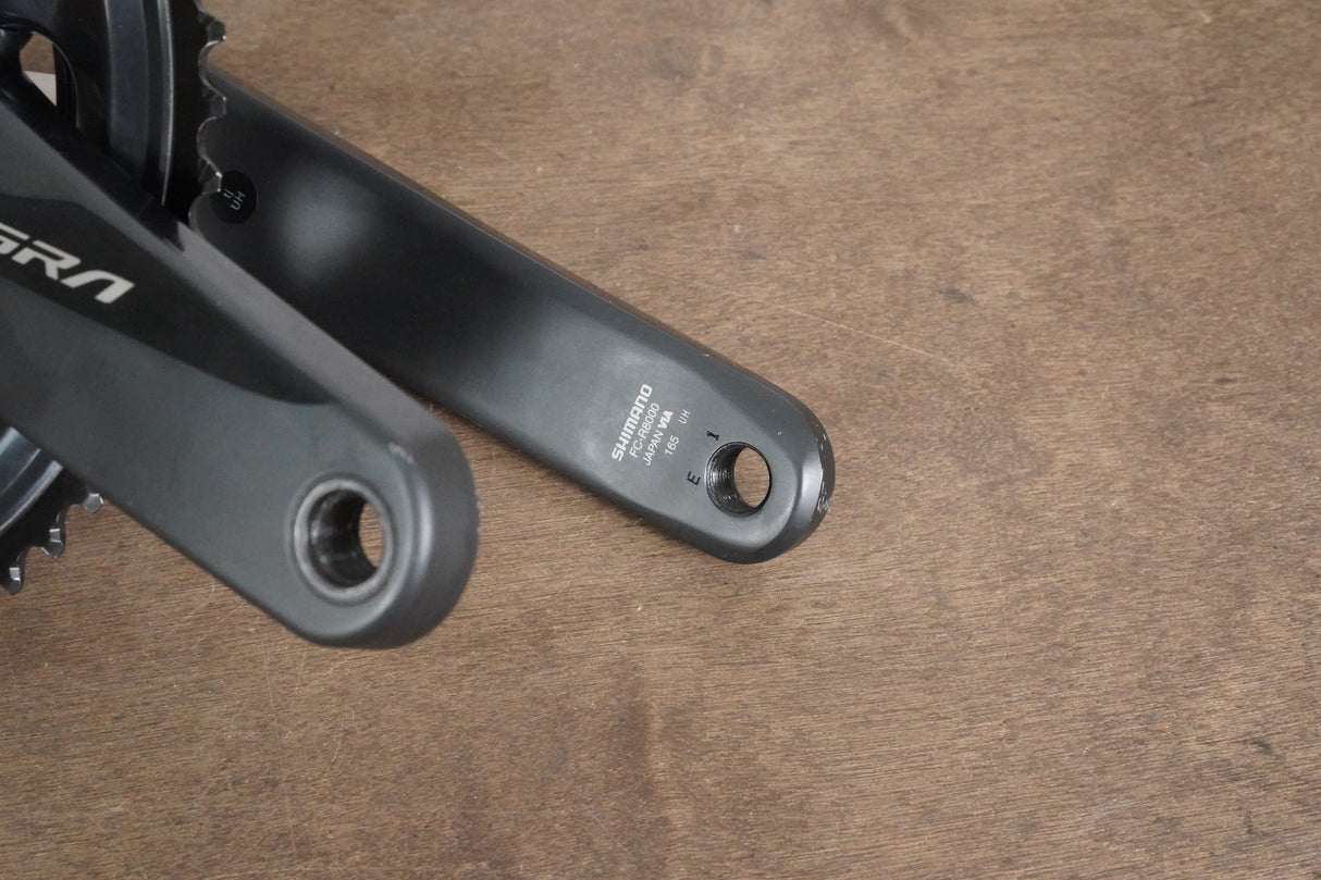165mm 52/36T Shimano Ultegra FC-R8000 11 Speed Crankset 8000
